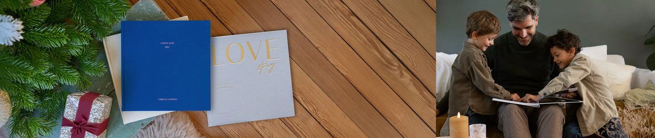 Fotobücher mit Stoffeinband