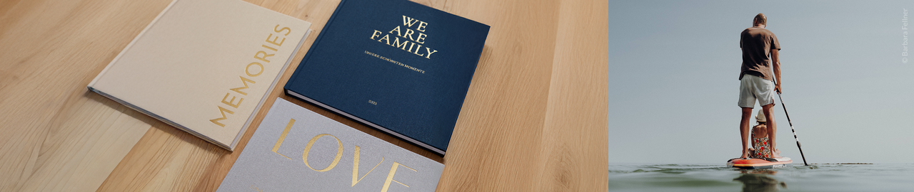 Fotobücher mit Stoffeinband