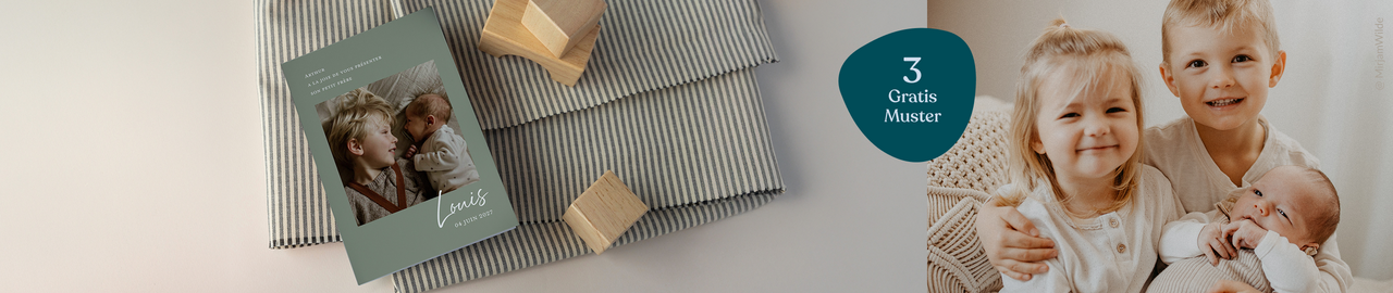 Faire-part naissance frère et soeur