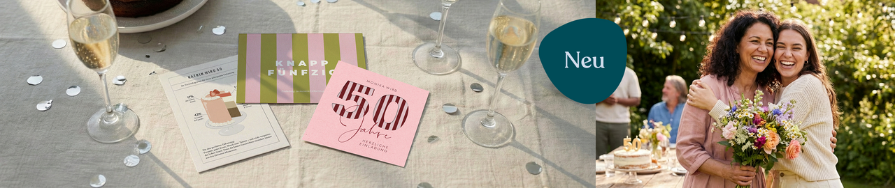 50. Geburtstagseinladungen für Frauen