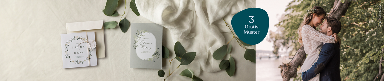 Hochzeitseinladungen greenery