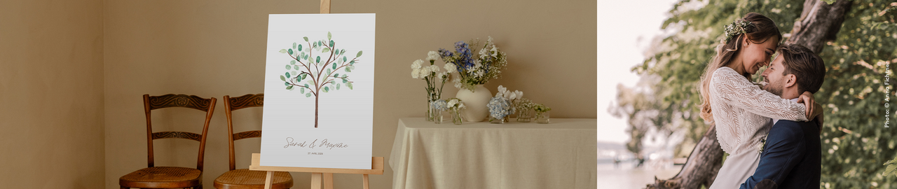 Affiche à empreintes