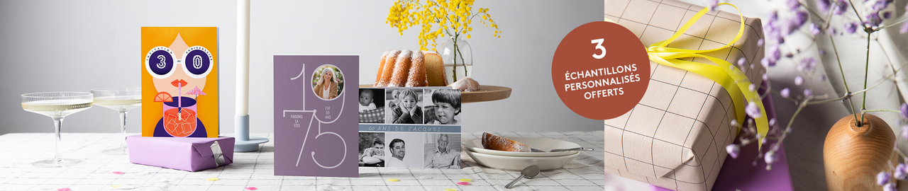 Cartes d’invitation anniversaire