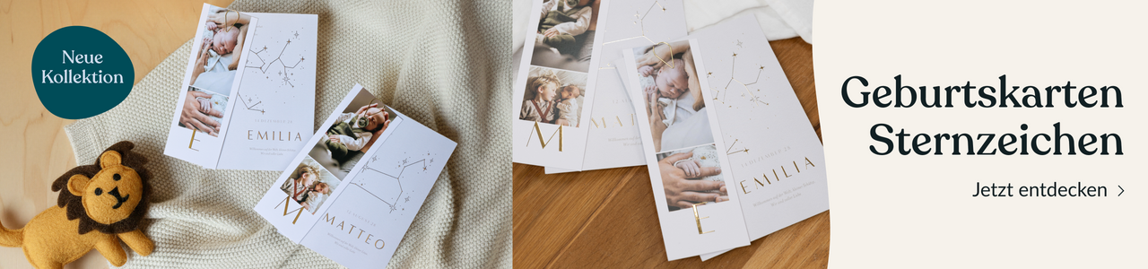 Geburtskarten Sternzeichen