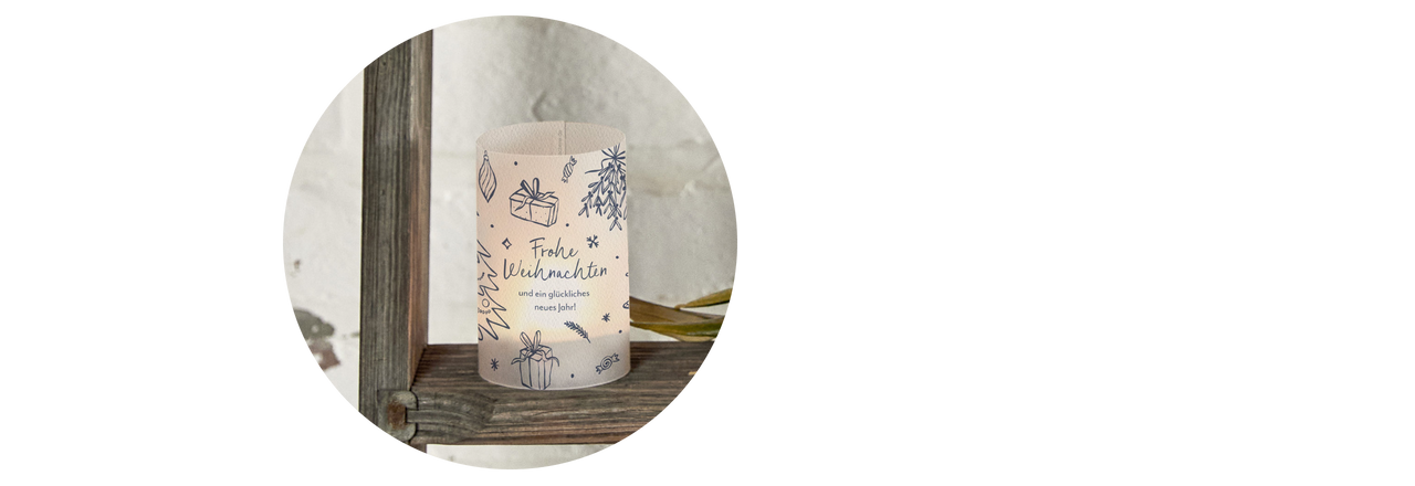 Windlicht für Weihnachten