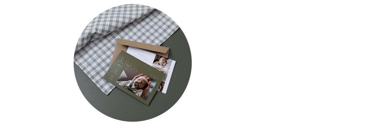 Dankeskarten zur Geburt