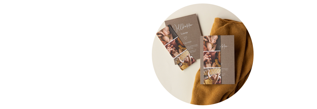 Dankeskarten zur Geburt