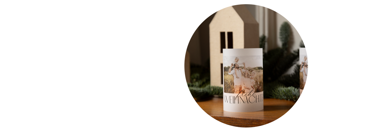 Windlicht für Weihnachten