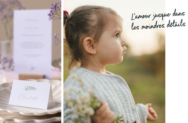 Papeterie pour le jour du baptême