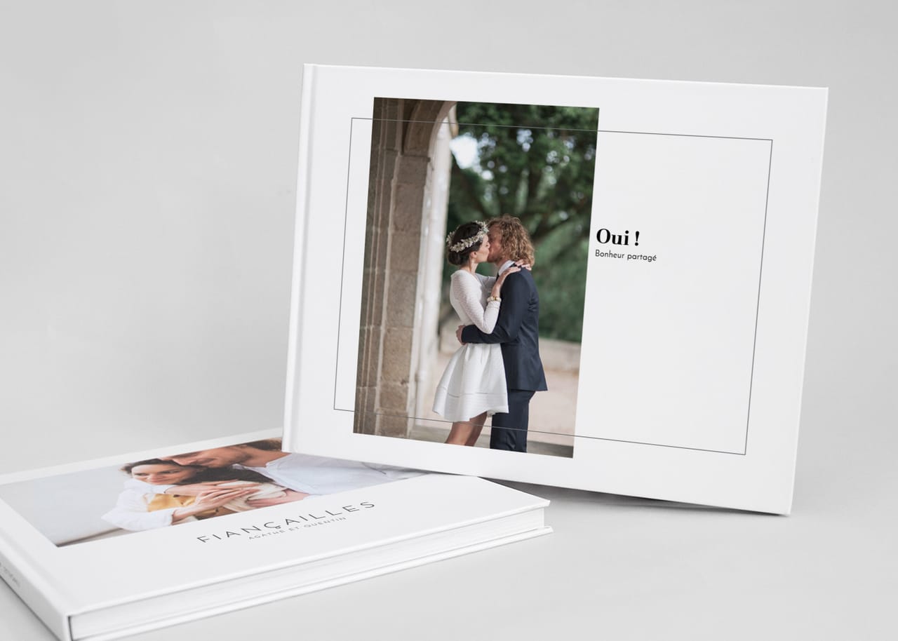 Album photo de mariage couverture rigide