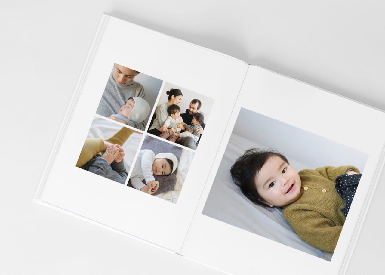 Album photo de naissance couverture rigide