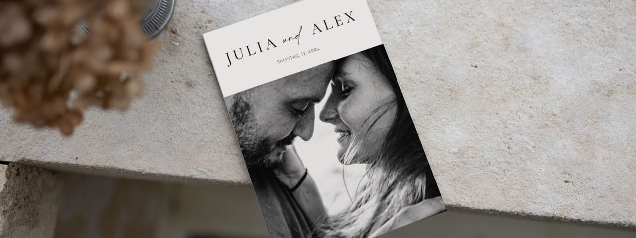 Hochzeitseinladungen mit Foto