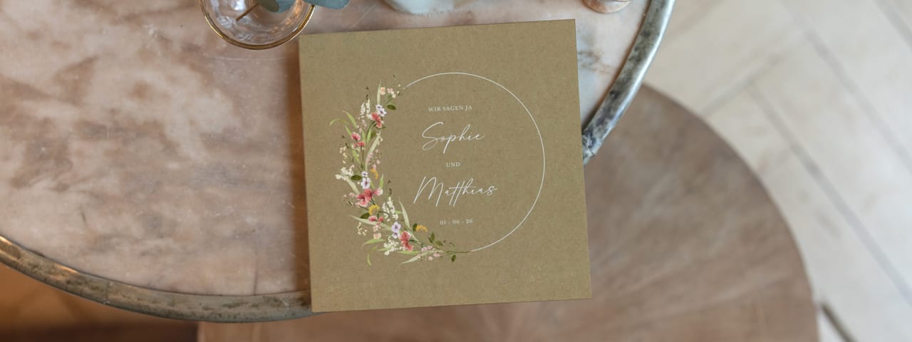 Hochzeitseinladungen boho