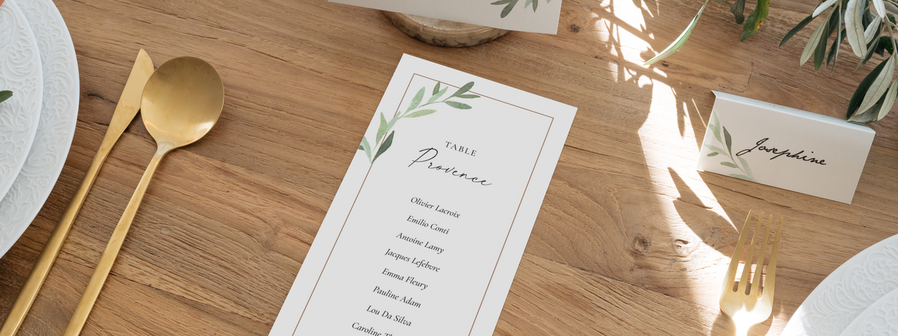 Plan de table mariage