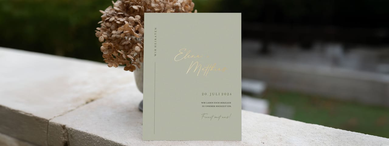 Hochzeitseinladungen modern