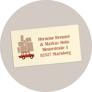 Empfängeraufkleber Empfaengeraufkleber