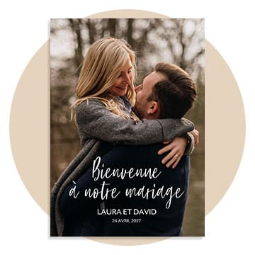 Panneau bienvenue photo