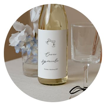 Étiquette personnalisée bouteille