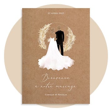 Panneau bienvenue illustration