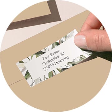 Absenderaufkleber Italia