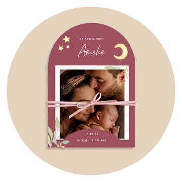 Faire-part naissance fille original