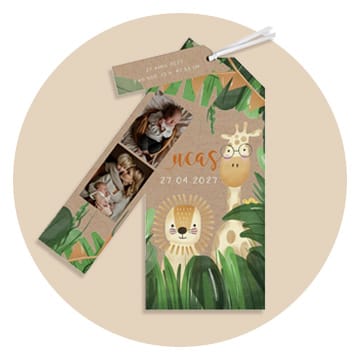 Faire-part naissance jungle