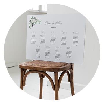 Plan de table mariage