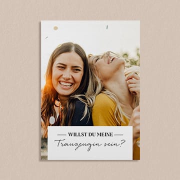 Trauzeugenkarte Trauzeugenkarte