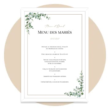 Menu poster