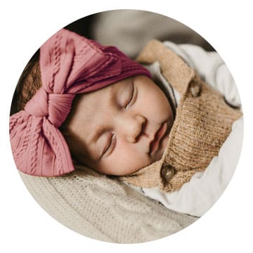 Bonnet naissance bébé fille forme turban - Mon Coffret Naissance