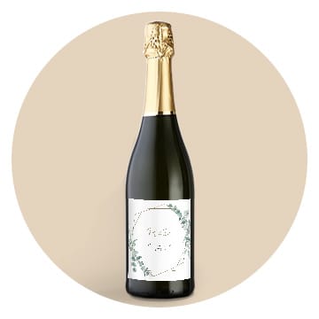Création en ligne d'étiquette bouteille de champagne personnalisée