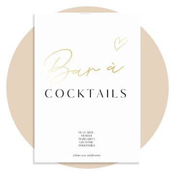 Panneau Cocktails