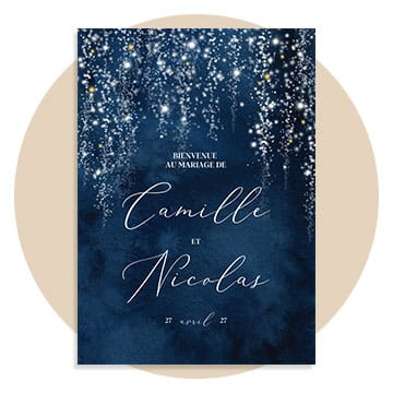 Panneau bienvenue chic