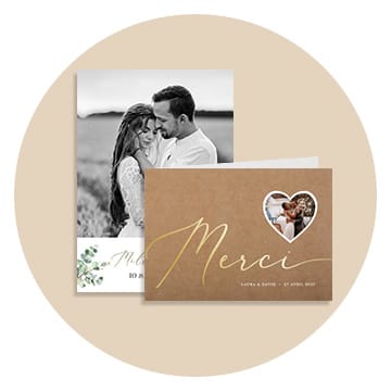 Toutes les cartes remerciements