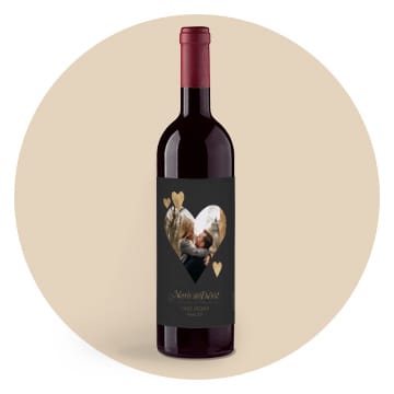 Étiquette bouteille Saint-Valentin