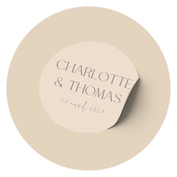 Stickers pour enveloppe mariage