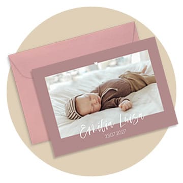 Karten für Mädchen Geburtskarten Mädchen