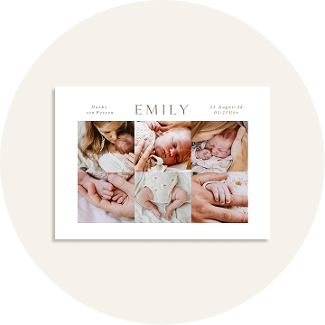 Geburtskarten Neutral