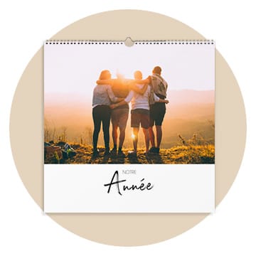 Calendrier mural grand carré