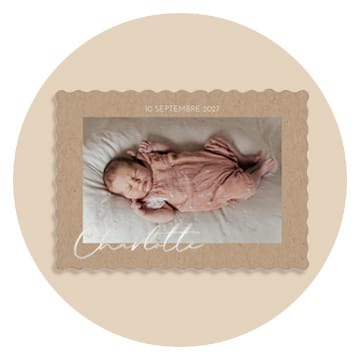 Faire-part naissance vintage