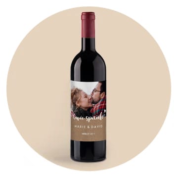 Étiquette bouteille vin