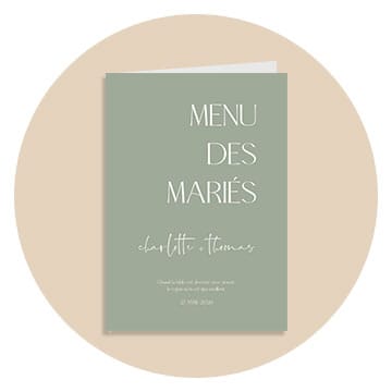 Menu livret