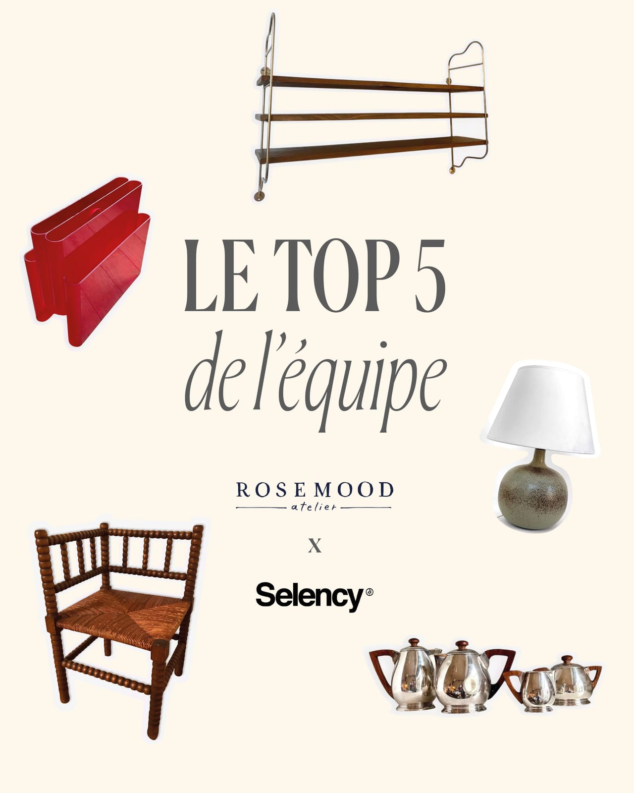 Photo top 5 Selency x Rosemood