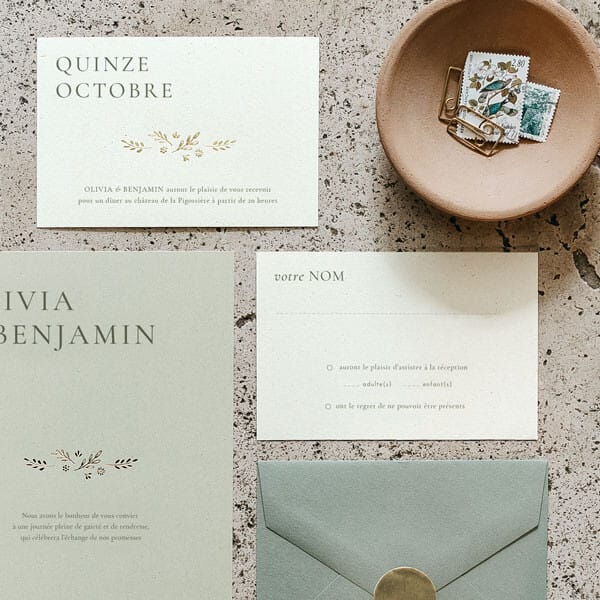 Carton réponse mariage