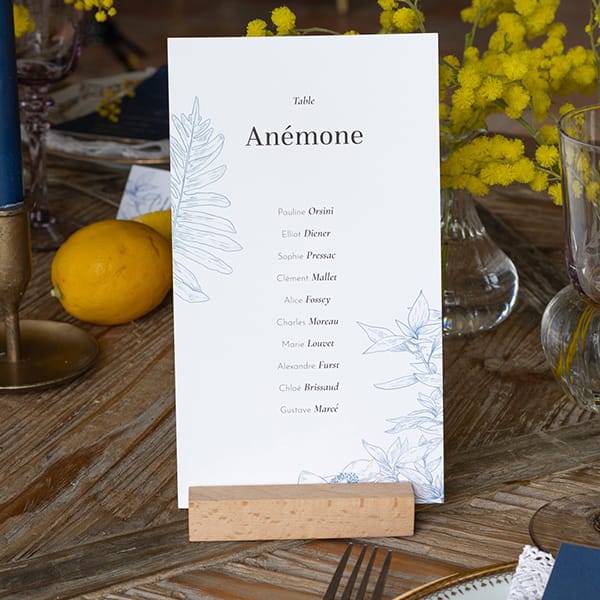 Plan de table mariage