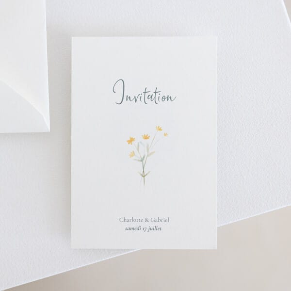 Carton d'invitation mariage