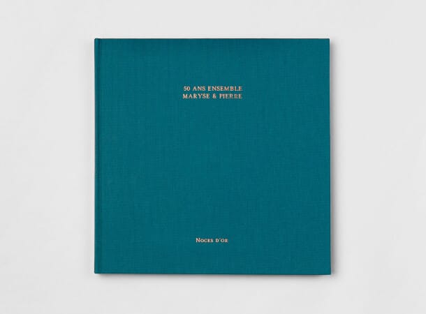 Livre photo couverture tissu