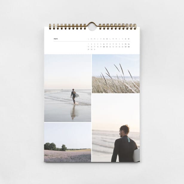 Calendrier A4 familial avec photos