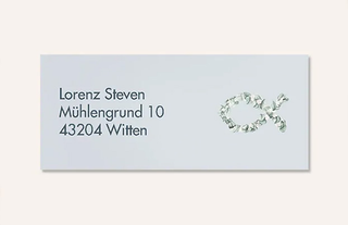 Absenderaufkleber für Kommunion und Konfirmation