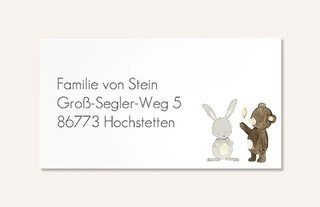 Empfängeraufkleber Geburt